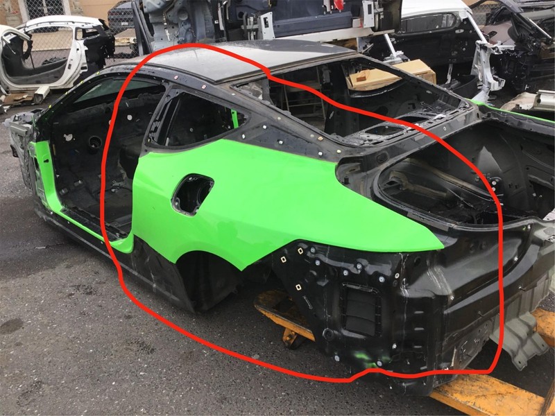 18-21 Lexus LC500 2018 Rear Left Quarter Body Apron Rail Frame Panel Cut Y2