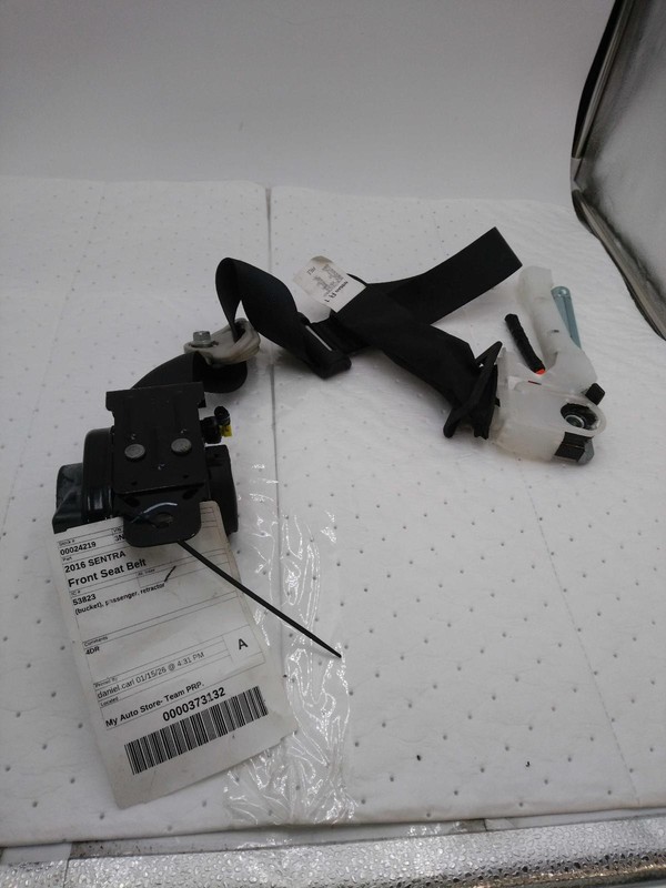 2016 Nissan Sentra OEM Used Red Seat Belt 4DR 868843RM8A 114k Miles