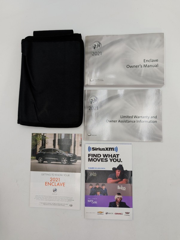2021 Buick Enclave Owners Manual With Warranty Plus Case