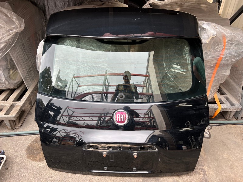 12-15 FIAT 500 REAR TRUNK LID HATCH TAILGATE GLASS ASSEMBLY Black OEM