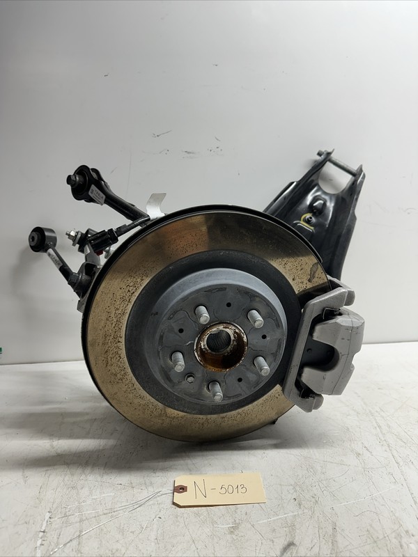 17-23 TESLA MODEL 3 LEFT REAR KNUCKLE W/Caliper+Control arm 1044411-00 5013 S14