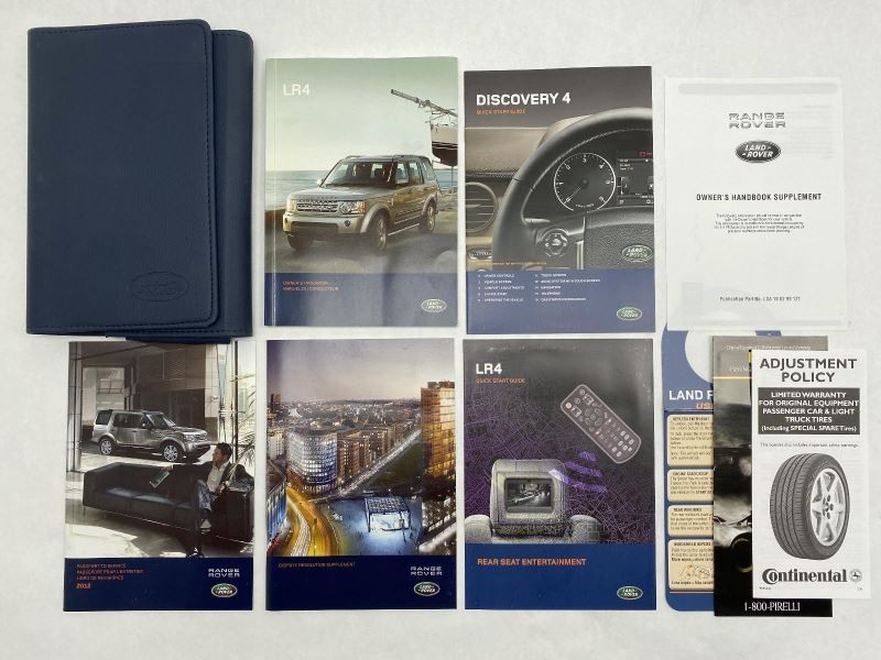 Owners Manual 2012 Land Rover LR4 81072