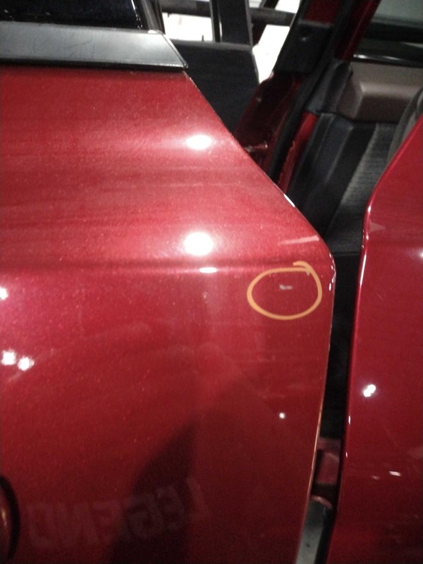2021 Nissan Rogue Left Door Red - Used, Minor Paint Chip, 82K Miles