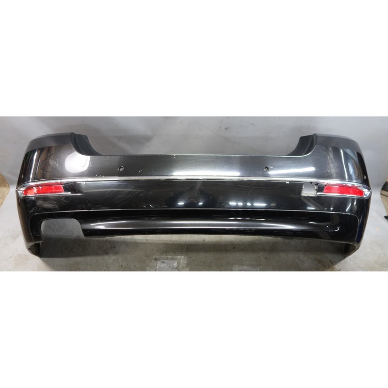 14-16 BMW F10 528i 535d Rear Bumper Cover Trim PDC Black Sapphire Lux Line OEM