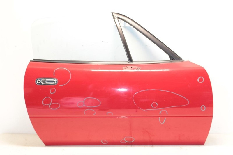 90-97 Mazda Mx-5 Miata 1.6L NA Red Passenger Right Front Door Assembly