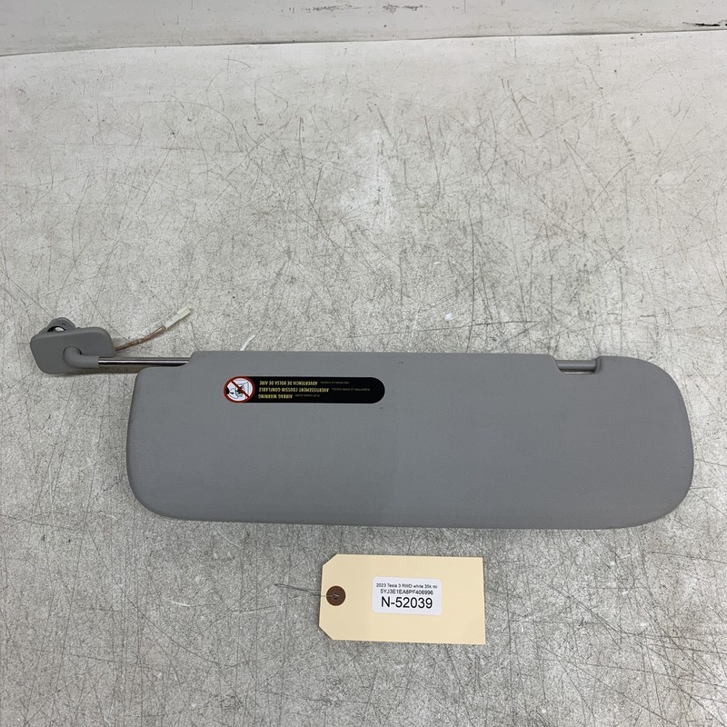Tesla Model 3 Right Passenger Sun Visor 1490406-01-B 52039 B21