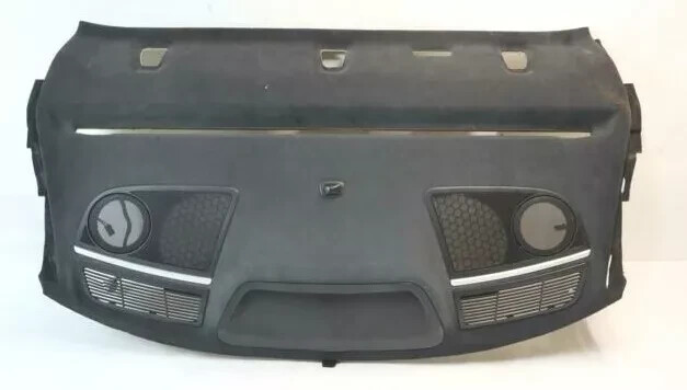 10-15 Jaguar XJ XJL X351 Rear Parcel Shelf Trim Cover Panel w/ Grilles OEM