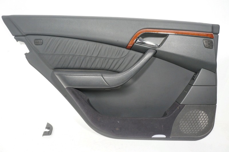 03-06 MERCEDES S430 S500 W220 REAR LEFTSIDE DOOR PANEL TRIM271A LEATHER OEM