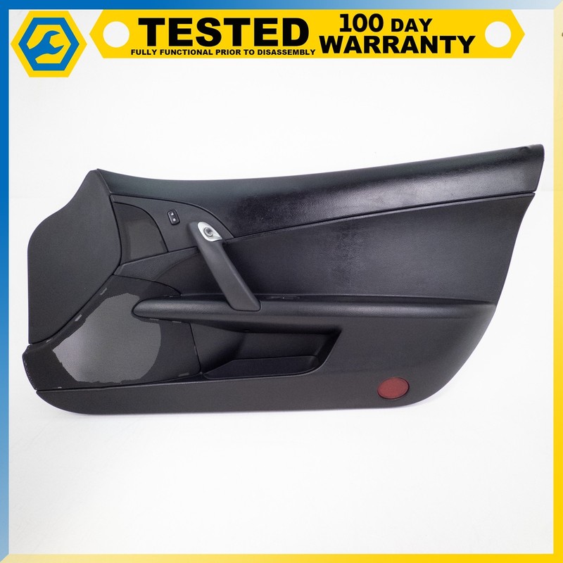 05-13 CHEVROLET CORVETTE C6 FRONT RIGHT SIDE INTERIOR DOOR PANEL BLACK OEM