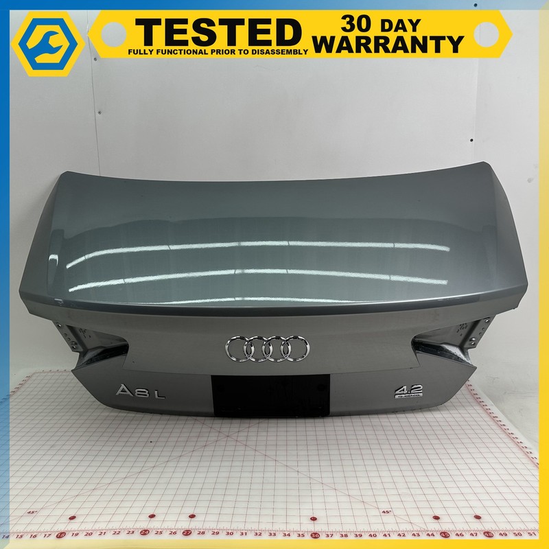 11-14 Audi A8 Quattro TRUNK LID SHELL Gray Q4Q4 OEM