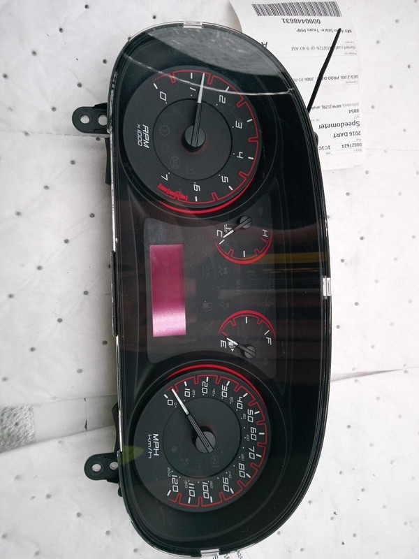 2016 Dodge Dart Speedometer Gauge OEM White 137K Miles Warranty 6 Months