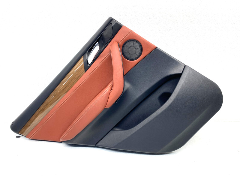 11-14 BMW X3 F25 REAR LEFT SIDE DOOR PANEL TRIM NEVADA RED OEM A0.63