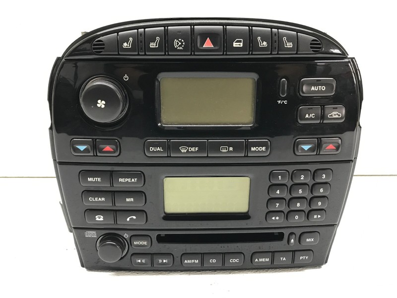 04-09 Jaguar XJ8 XJR X350 AC Heat Climate Controls Radio CD Player Telephone OEM