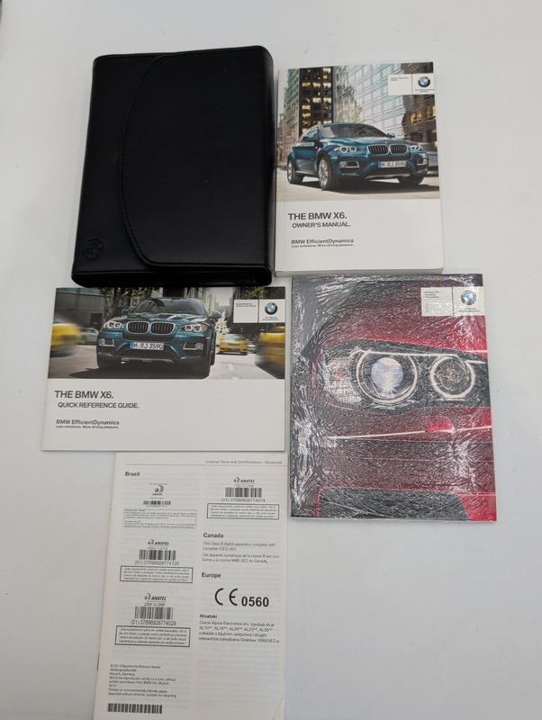 2014 BMW X5 Owners Manual, Quick Reference Guide, With Case