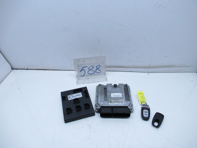 2013 AUDI A4 2.0L ENGINE CONTROL MODULE BODY CONTROL MODULE KEY FOB SET OEM