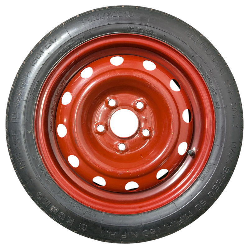 07-24 Hyundai Elantra GT Forte Compact Spare Tire RED Donut Jack Emergency OEM
