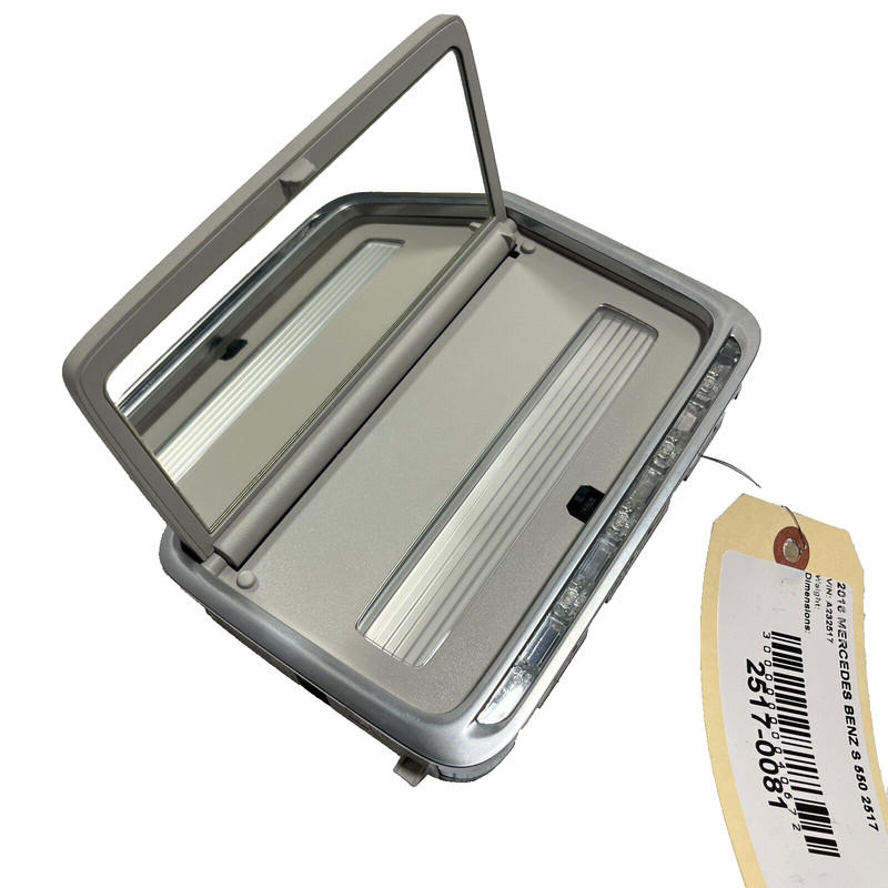 2014 - 2017 MERCEDES S550 W222 REAR ROOF HEADLINER VANITY MIRROR GLASS OEM
