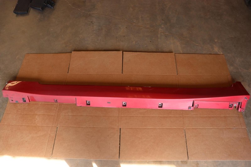 2017-2024 INFINITI Q50 LEFT DRIVER SIDE ROCKER MOLDING SKIRT PANEL RED OEM