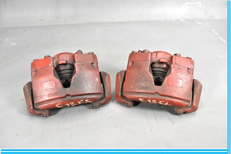 09-16 Audi A4 Front Left & Right Side Brake Caliper Calipers Set Of 2 Red OEM