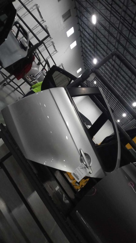 2017 Mitsubishi Lancer Left Rear Door Silver Used 730966 66K Miles