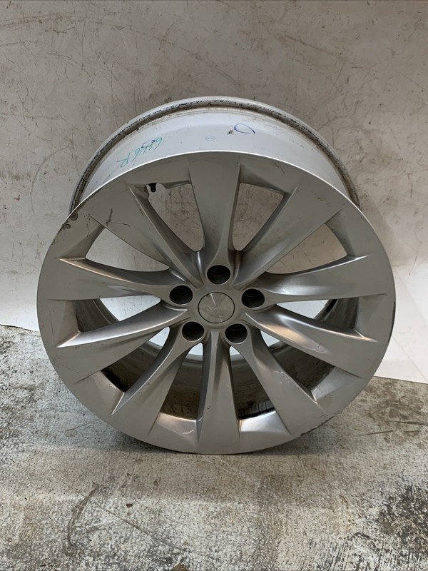 Tesla Model X 20x9.5" Slipstream Wheel Silver OEM Part #1027245-00-A 4951