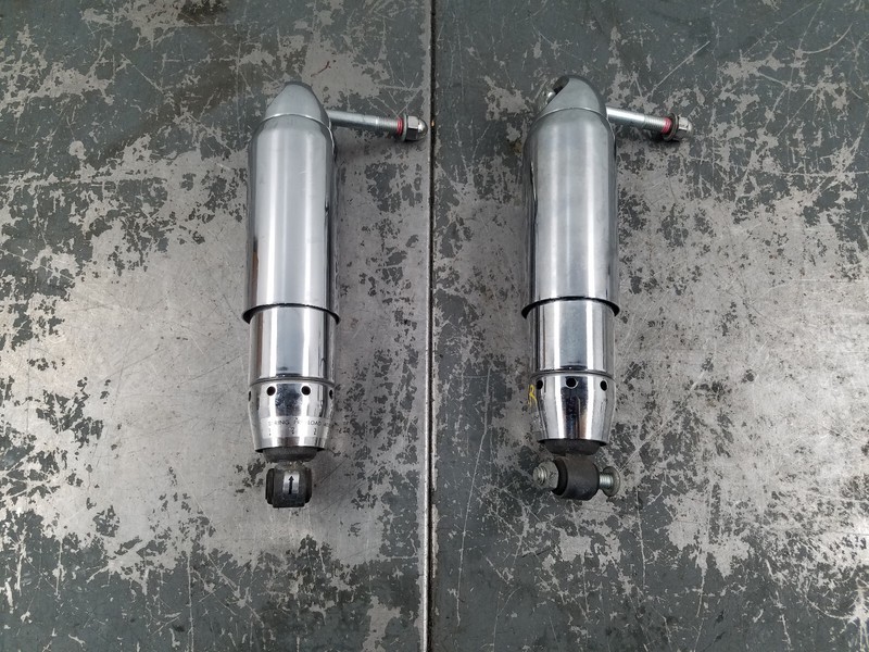 2008 07 08 Harley CVO Dyna FXDSE2Chrome Rear Shocks#7058 G5