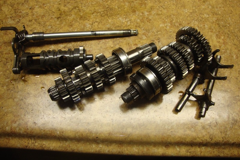 2008 Kawasaki Ninja EX250 EX 250 J EX250J Engine Transmission Gears Shift Fork