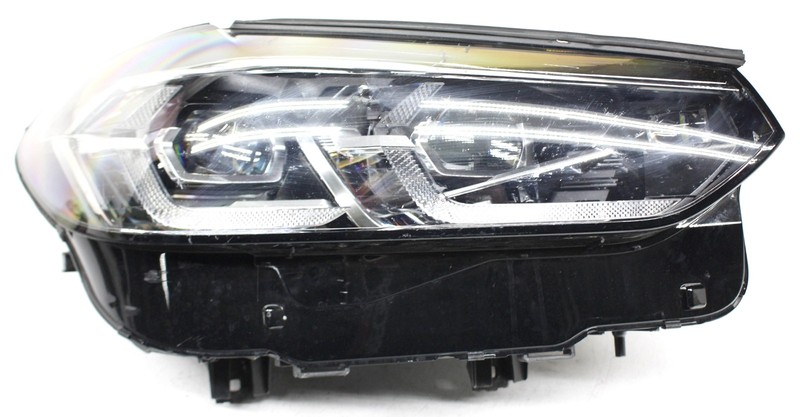 OEM Right Passenger Side Headlamp For BMW X3, X4, X3M, X4M Chrome bezel