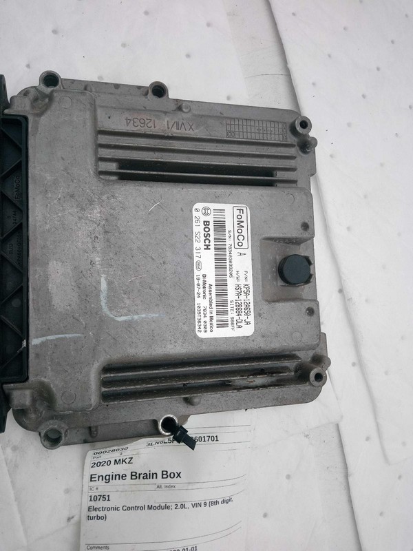 Used Engine Control Module (ECM) fits: 2020 Lincoln Mkz Electronic Control Modul
