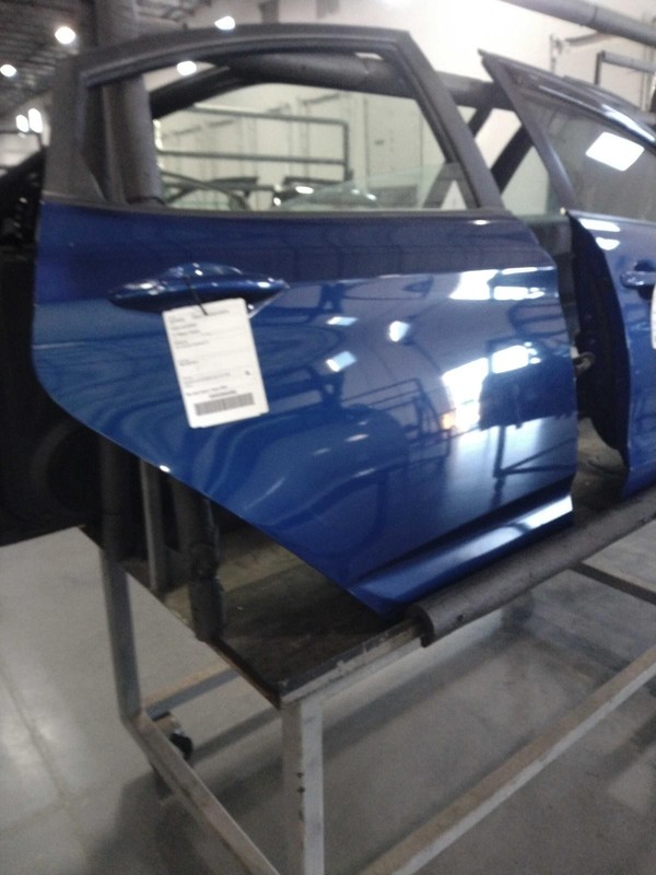 2016 Hyundai Accent Rear Right Door Blue - Good Condition, No Rust