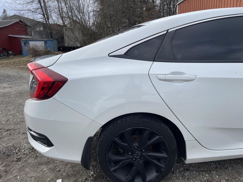 2016-21 HONDA CIVIC RIGHT QUARTER PANEL WHITE PC:NH883P 2.0L FWD 62K SPORT 62513