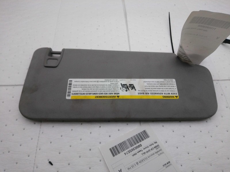 2017 GMC Acadia Silver Used Sun Visor 647847, 93K Miles, 4DR SUV