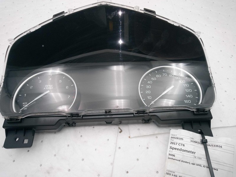 2017 Cadillac CT6 Speedometer Gauge OEM Green 145K Miles Warranty NJ25-28195