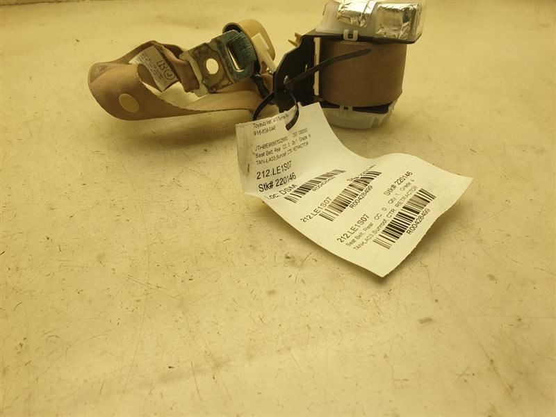 2007 LEXUS GS350 REAR CENTER MOUNTED SEAT BELT AND BUCKLE ASSEMBLY