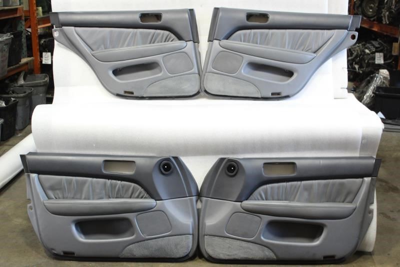 1998 1999 2000 LEXUS LS400 LEFT RIGHT FRONT REAR DOOR TRIM PANELS GRAY LF15 SET