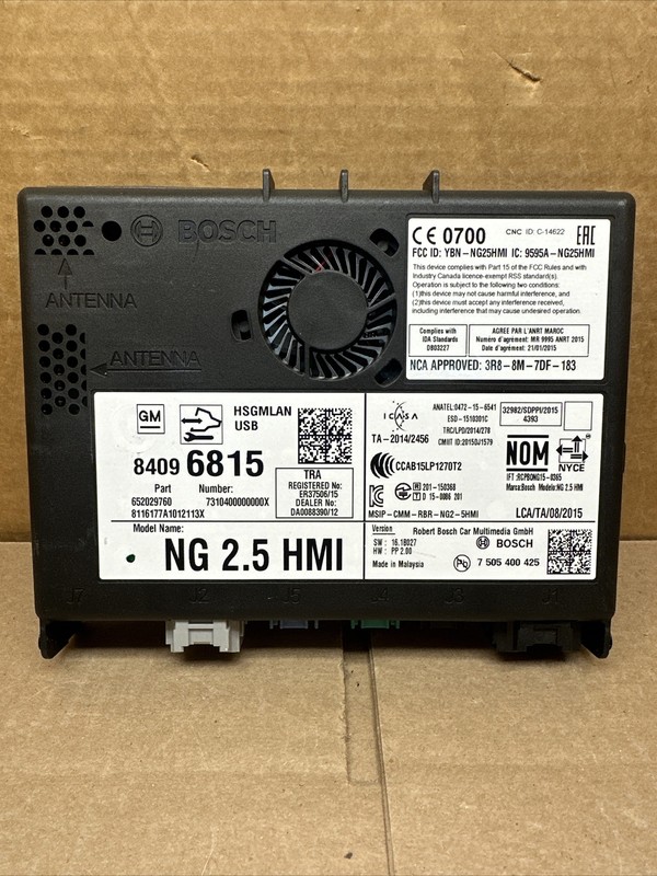 2016-2018 GM OEM 2.5 HMI HUMAN MACHINE INTERFACE CONTROL MODULE 84096815