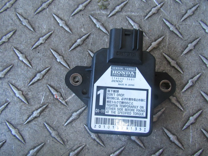 2010 HONDA ACCORD YAW & G SENSOR DENSO 39960-TA0-A01 3.5L CPE