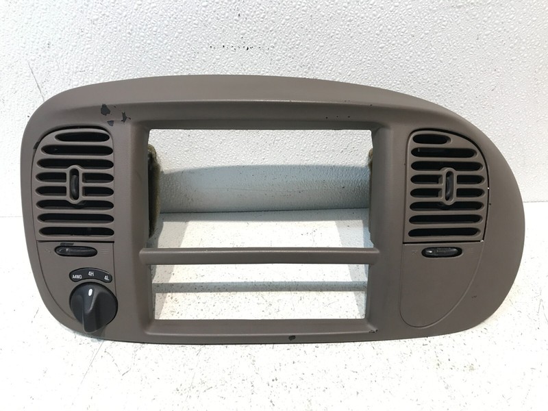 97-03 Ford Expedition Center Dash Radio Climate BEZEL Trim Panel Brown OEM