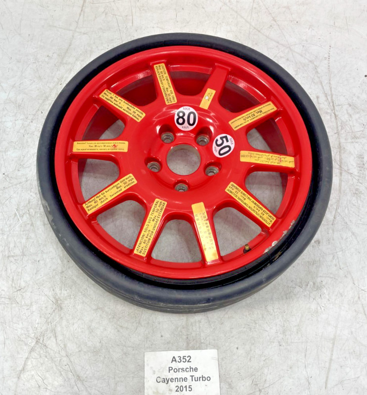 ✅ 11-18 OEM Porsche Cayenne Turbo 958 Spare Tire Wheel Rim 6.5x19 ET28