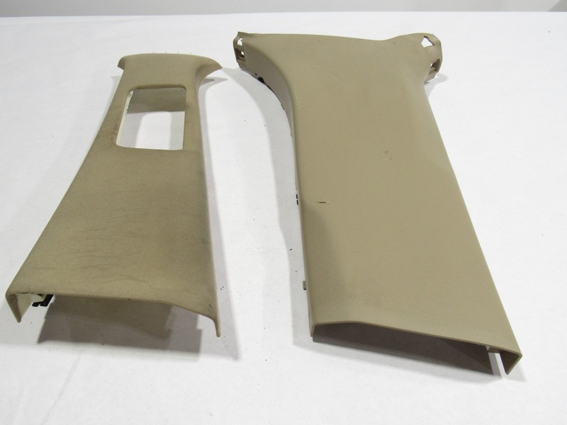 12-15 Mercedes ML350 W166 2015 Left Upper Lower B Pillar Cover Panel Trim Set :A