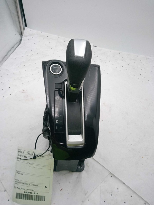 2021 Nissan Versa Automatic Transmission Shift Lever Assembly, Black, Used