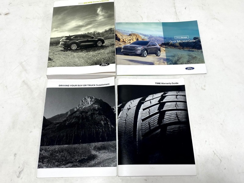 22 2022 FORD ESCAPE OWNER'S MANUAL QUICK REFERENCE GUIDE BOOK SET OEM