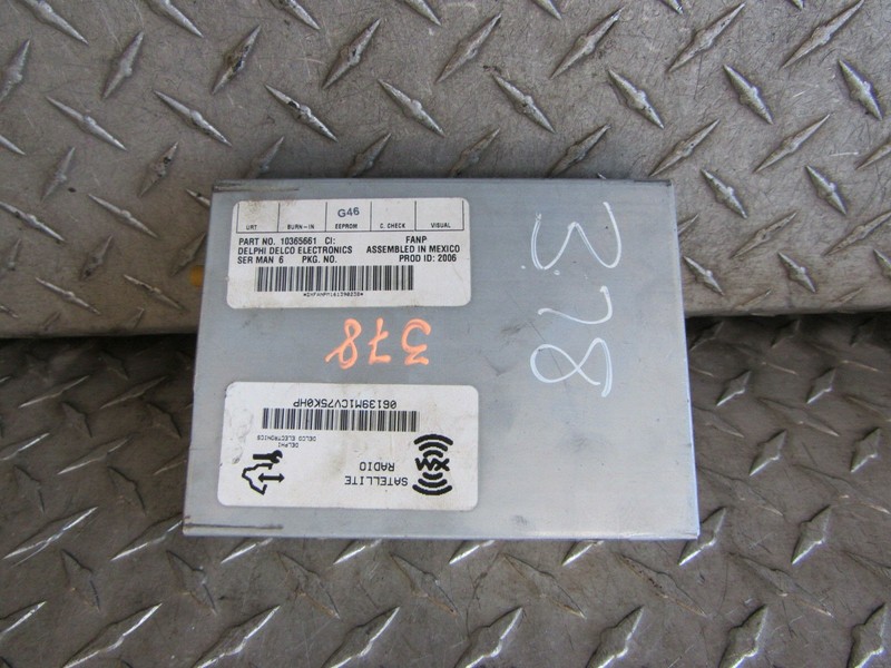 2006 PONTIAC G6 SATELLITE RADIO RECEIVE MODULE 3.9L 6CYL 2DR