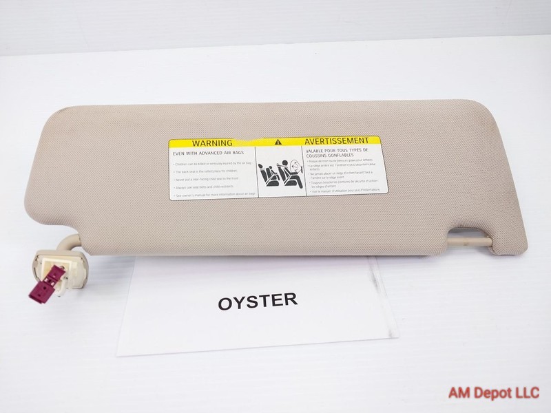 2012 BMW 535i 528i 550i GT F07 Left Driver Sun Visor Oyster 51167225915 7225911