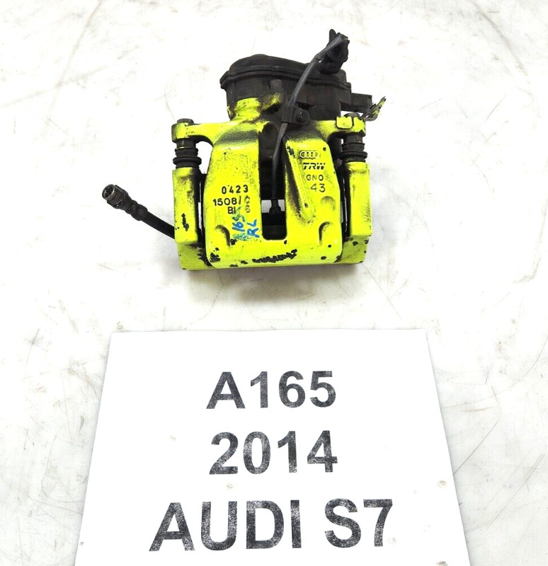 ✅ 2012-2018 OEM Audi A7 S7 Rear Left Driver Side Brake Caliper Yellow