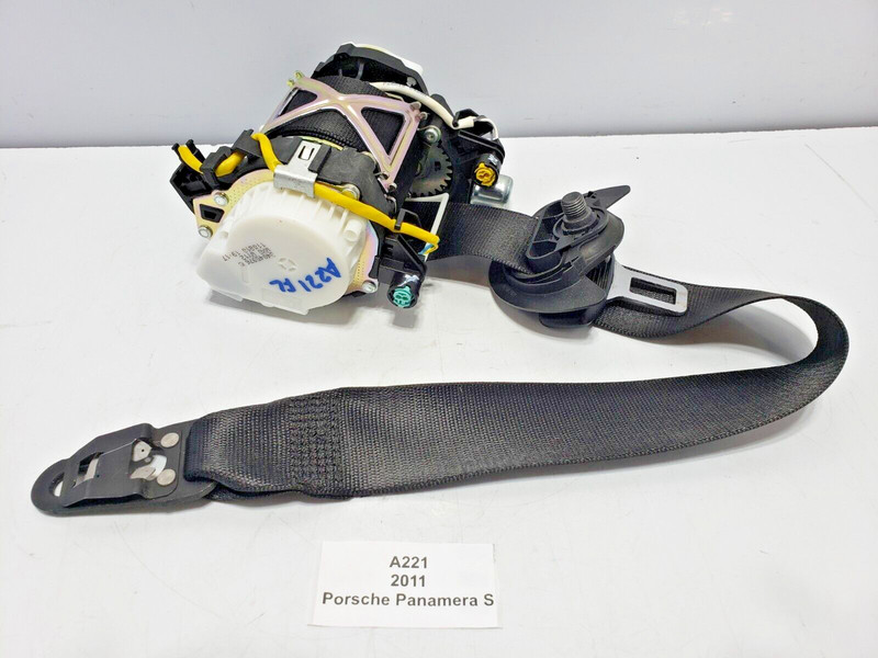 ✅ 10-16 OEM Porsche Panamera S 970 Front Left Driver Seat Belt Retractor Black