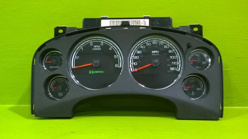 08 09 10 11 TAHOE HYBRID SPEEDOMETER CLUSTER 211K MILES OEM 3515-1