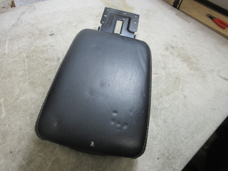 2018-2022 Jeep Wrangler Gladiator OEM Black Leather Armrest White Stitch