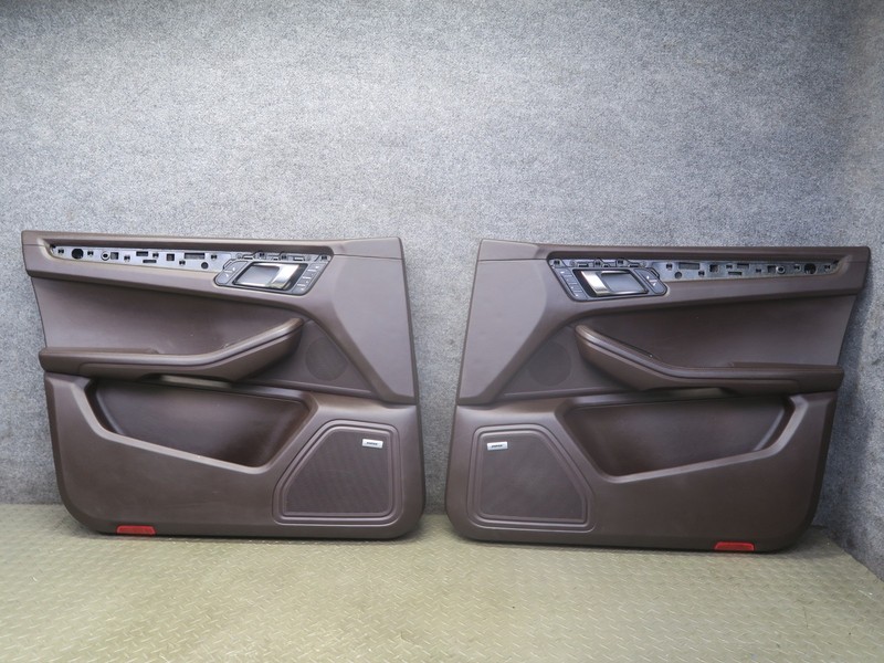 2015-2018 PORSCHE MACAN FRONT LEFT & RIGHT DOOR TRIM COVER PANEL SET OF 2