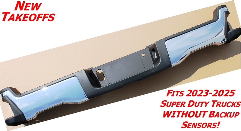 Chrome Rear Bumper w/ Step 2023-2026 SUPER DUTY Factory OEM OE F250 PC3Z17810JA